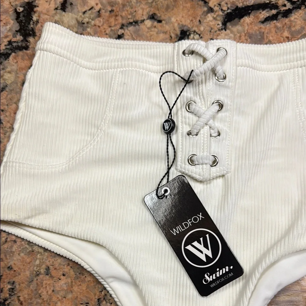 Wildfox White Mick cheeky Bikini bottoms small